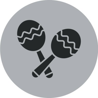 golf ikonu vektör illüstrasyonu