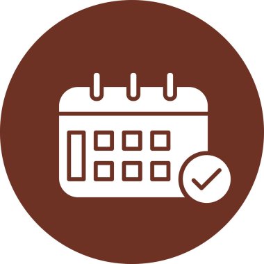 Takvim simgesi vektör illüstrasyonu