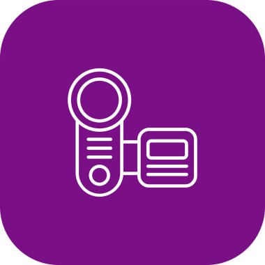 Benzersiz Radyo Vektör Satırı Simgesi