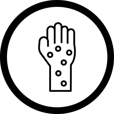 El simgesinin vektör illüstrasyonu