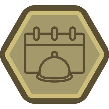 Gıda simgesinin vektör illüstrasyonu