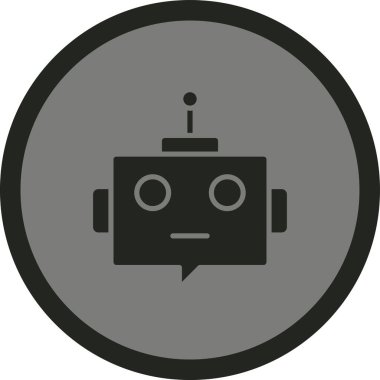 Robot simgesinin vektör illüstrasyonu
