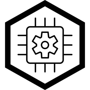 Teçhizat Web simgesi basit illüstrasyon