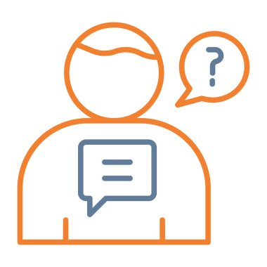 Soru işareti simgesi olan konuşma balonu