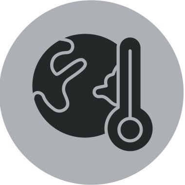 termometre simgesi vektör illüstrasyonu