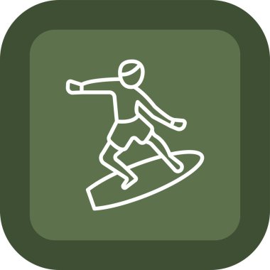 buz pateni web simgesi, vektör çizim