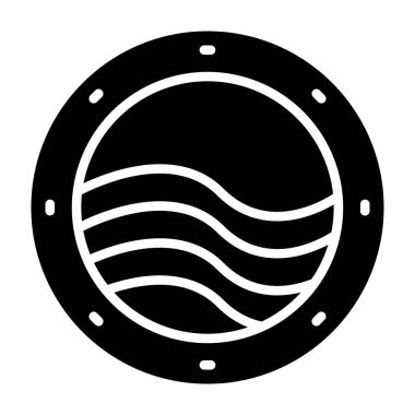 Gezegen ikonu vektör illüstrasyonu