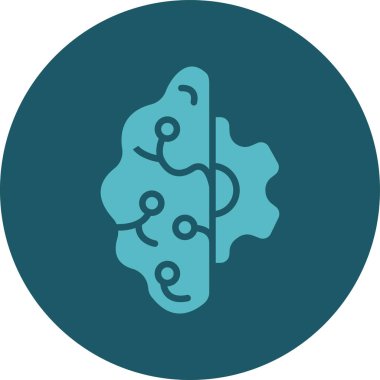 güzel DNA molekül vektör çizgisi simgesi