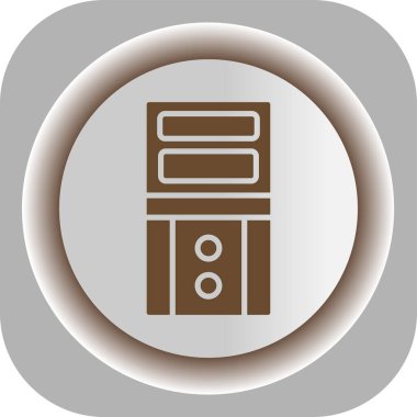 Benzersiz kahve makinesi vektör simgesi