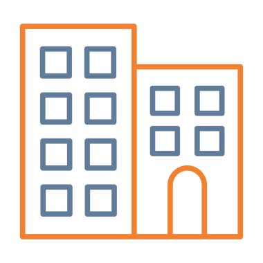 mimari renkli vektör simgesi