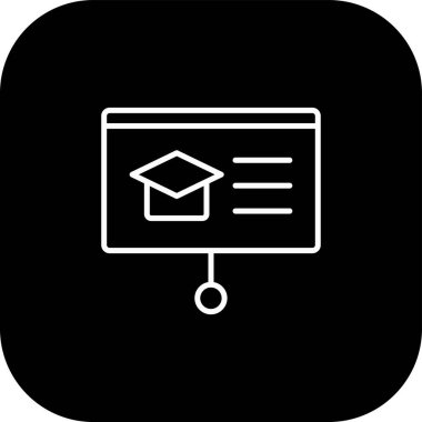 Rota web simgesi, vektör illüstrasyonu