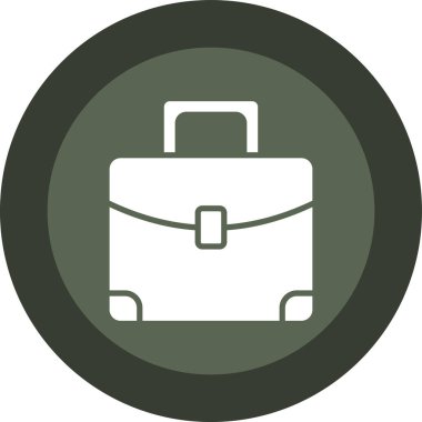 bavul ikonu vektör illüstrasyonu