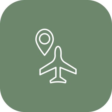 vektör hava düzlemi simgesi