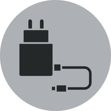 Güç dolgu simgesinin vektör illüstrasyonu