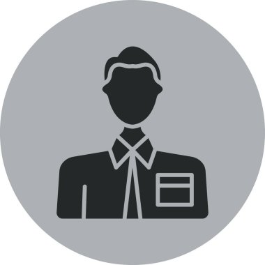 İş adamı vektör simgesi modern basit illüstrasyon