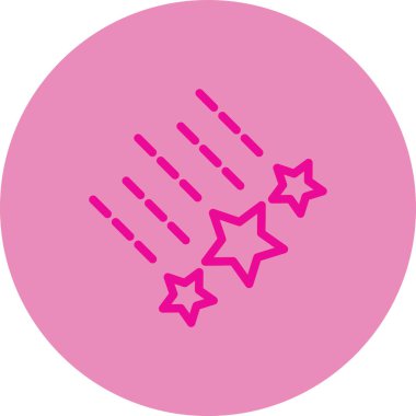 Bir yıldız simgesinin vektör illüstrasyonu