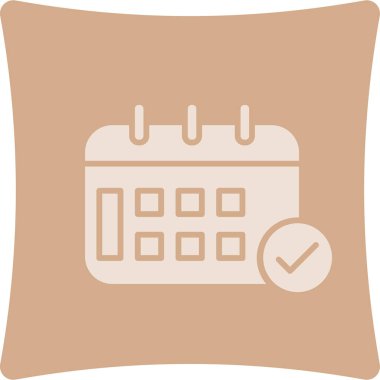 Takvim. Web simgesi basit illüstrasyon