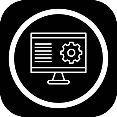 Modern simgenin vektör illüstrasyon tasarımı