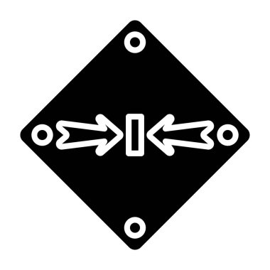 Eğilim biçimi izole edilmiş arkaplanda ok simgesi