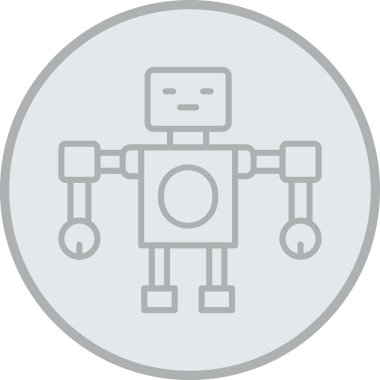 Robot simgesinin vektör illüstrasyonu