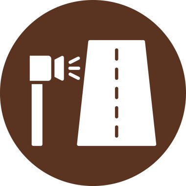 yol simgesi vektör illüstrasyonu