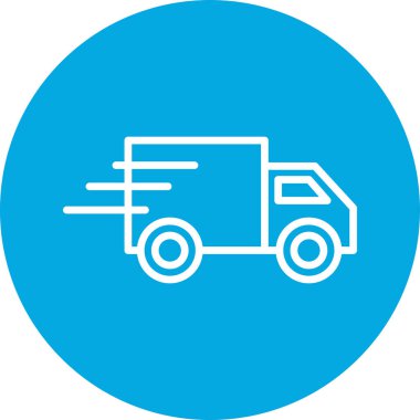 Kamyon. Web simgesi basit illüstrasyon