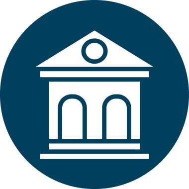 Bina. Web simgesi basit illüstrasyon