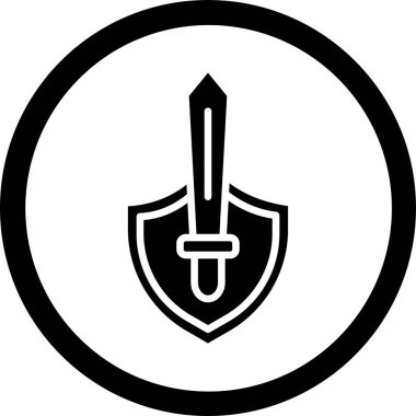 Bir kalkanın vektör illüstrasyonu