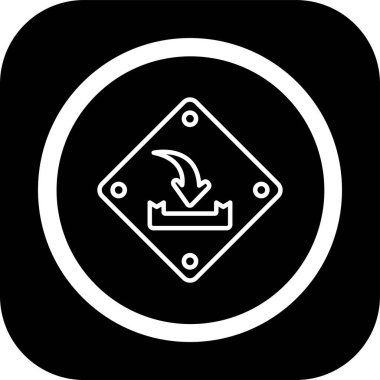 ok simgesinin vektör illüstrasyonu