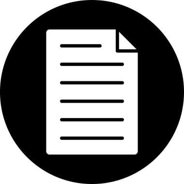 belge dosya simgesi ana hat biçiminde