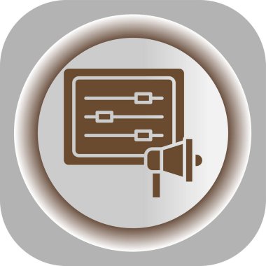 Eşsiz haber vektör çizgisi simgesi