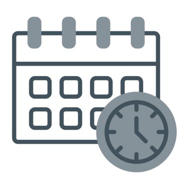 tarih vektörü ince çizgi simgesi