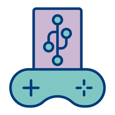 denetleyici oyun denetleyici simgesi doldurulmuş ana hatlar biçimi