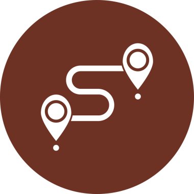 harita işaretleyici düz vektör simgesi