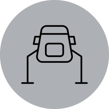 Araba simgesinin vektör illüstrasyonu