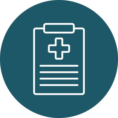 Tıbbi bir ikon. vektör illüstrasyonu