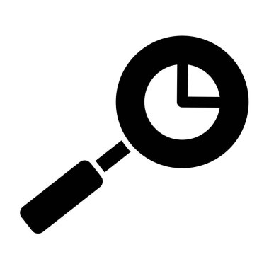 Büyüteç simgesini vektör çizim