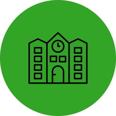 Modern yapı simgesinin vektör illüstrasyonu