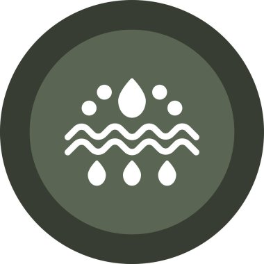 Su. Web simgesi basit illüstrasyon