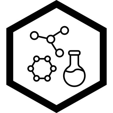 Kimyasal simgenin vektör illüstrasyonu