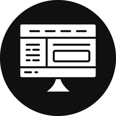 Tarayıcı web tarayıcı simgesi ana hat biçiminde