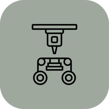 Vektör illüstrasyonu, robot simgesi, robot simgesi