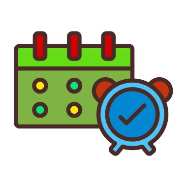 Web ve mobil uygulaması tasarımı, takvim logo kavramı için beyaz arka plan üzerinde izole takvim simge vektör