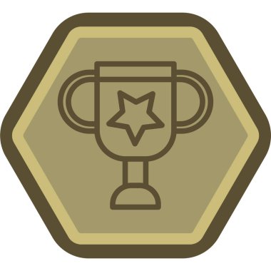 Ödül. Web simgesi basit illüstrasyon