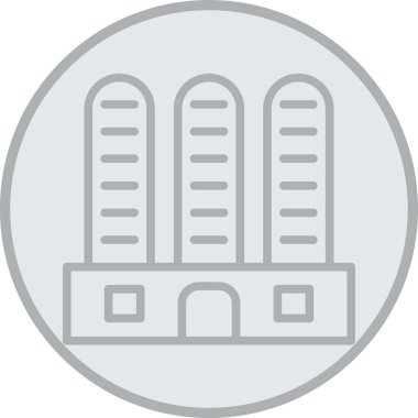 mimari yapı mimarisi simgesi ana hatları biçiminde