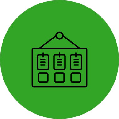 Benzersiz takvim vektör simgesi