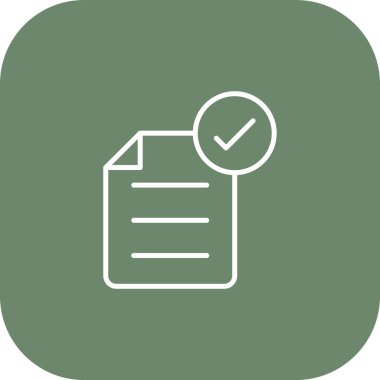 vektör belge simgesi, basit illüstrasyon