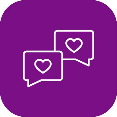 mor üzerine izole edilmiş iki kalp simgesi