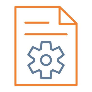 Belge. Web simgesi basit illüstrasyon