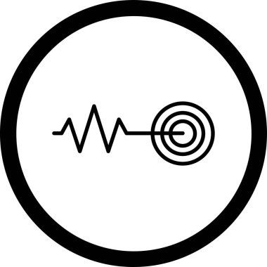 Müzik ikonu. vektör illüstrasyonu